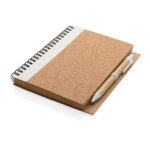 Cork spiral notebook with pen - Image 2