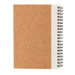 Cork spiral notebook with pen - Image 4