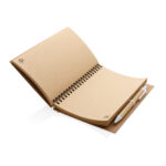 Cork spiral notebook with pen - Image 5