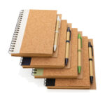 Cork spiral notebook with pen - Image 7
