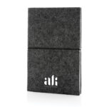 GRS certified recycled felt A5 softcover notebook - Image 5