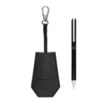SP Tula RCS certified recycled PU key holder and pen set - Image 2