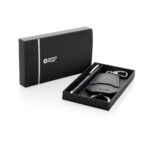 SP Tula RCS certified recycled PU key holder and pen set - Image 8