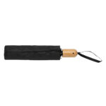 21" Impact AWARE™ RPET 190T bamboo auto open/close umbrella - Image 6