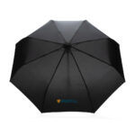 21" Impact AWARE™ RPET 190T bamboo auto open/close umbrella - Image 8