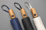 Kaycey 21" AWARE™ RPET Acacia wood mini auto open umbrella - Image 7