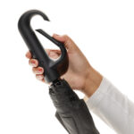 Yara 21" AWARE™ RPET solid colour umbrella with carabiner - Image 4