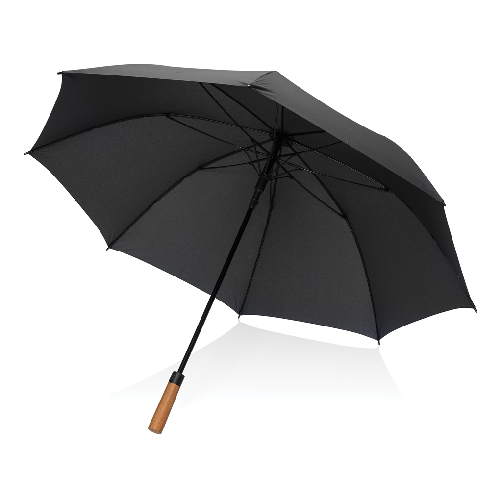 P850.7201__B_1__0f7c6072a1cf4048b327c0293d27d2cc Tony Aware™ RPET 30 inch acacia auto open umbrella - Image 1