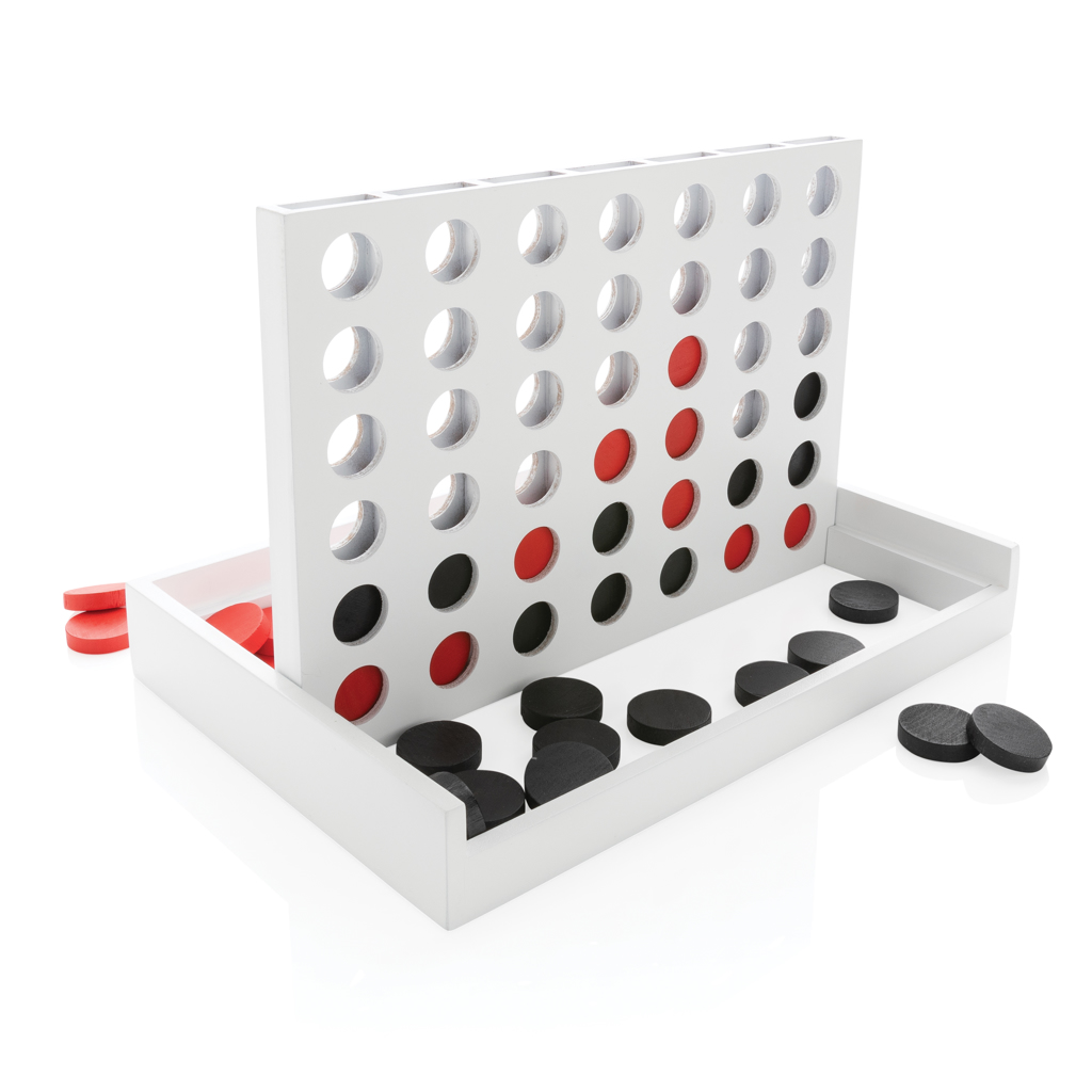 P940.243__B_1__b95e3a53ae7847088036b612bc68f25e Connect four wooden game - Image 1