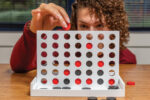 Connect four wooden game - Image 7