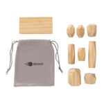 Ukiyo Crios wooden balancing rocks in pouch - Image 4