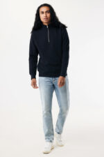 IQONIQ Elgon recycled cotton quarter zip sweater - Image 5