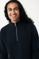 IQONIQ Elgon recycled cotton quarter zip sweater - Image 8