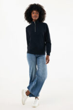 IQONIQ Elgon recycled cotton quarter zip sweater - Image 9