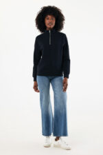 IQONIQ Elgon recycled cotton quarter zip sweater - Image 10