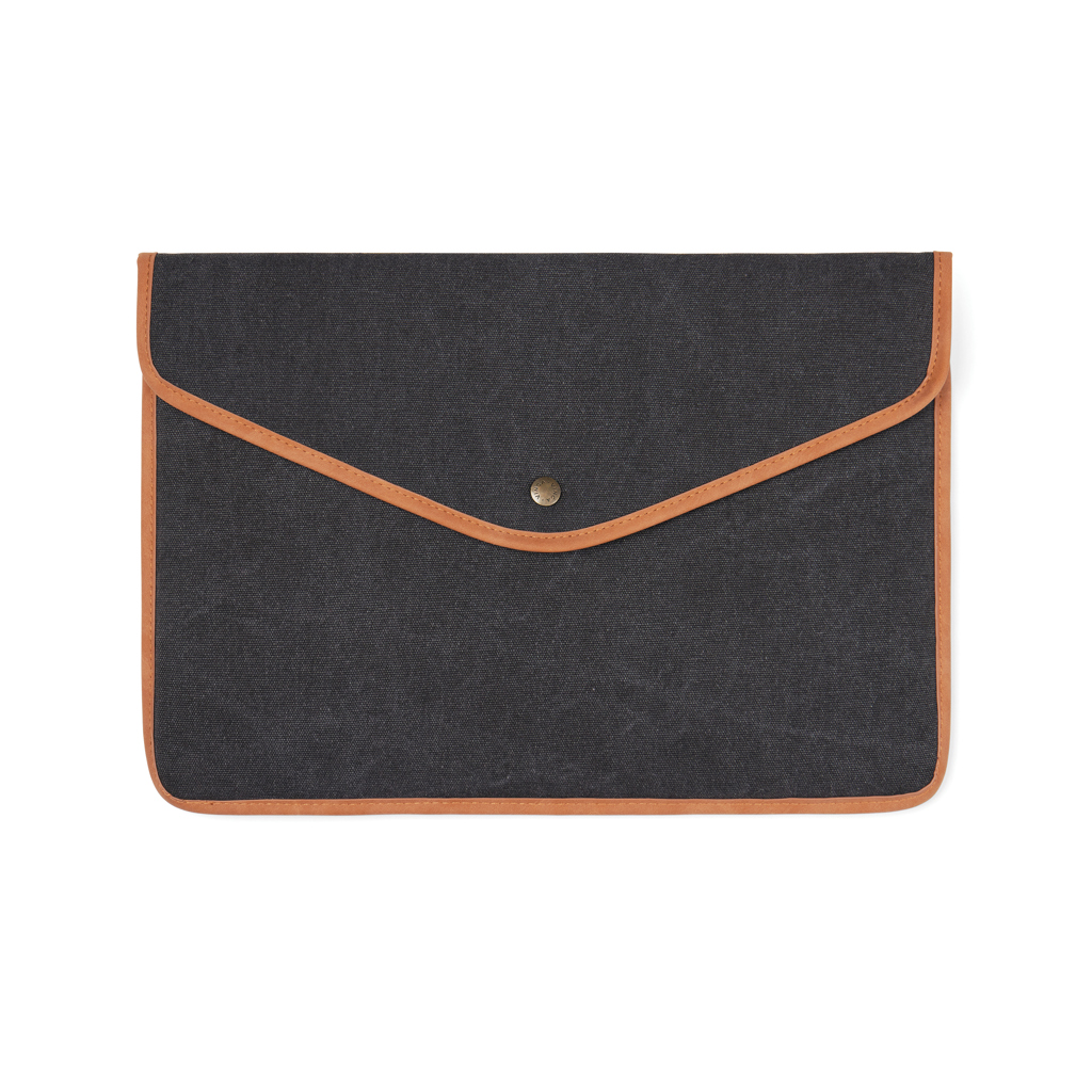 V7880301__B_1__6c30a39144444347a41f4d7339ecad22 VINGA Bosler GRS recycled canvas 14" laptop sleeve - Image 1