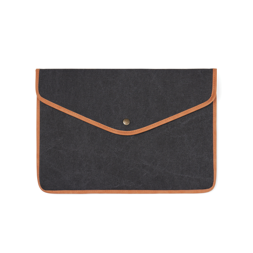 V7880401__B_1__56f7e40b928f40cebc6c5ba9d677c560 VINGA Bosler GRS recycled canvas 16" laptop sleeve - Image 1