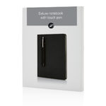 Standard hardcover PU A5 notebook with stylus pen - Image 4