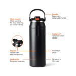Nordic Drift Trail RCS Insulated sports bottle 940ml - Image 2