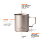 Nordic Drift Trail Ultra Light Titanium 450ml Cup - Image 2