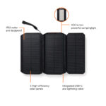 Nordic Drift Titan 10.000mAh solar powerbank with 3 panels - Image 2