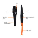 Nordic Drift Trail 4 in 1 outdoor cutlery - Image 2