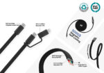 Arc RCS recycled Ultra-thin 60W 2 in 1 magnetic cable - Image 6