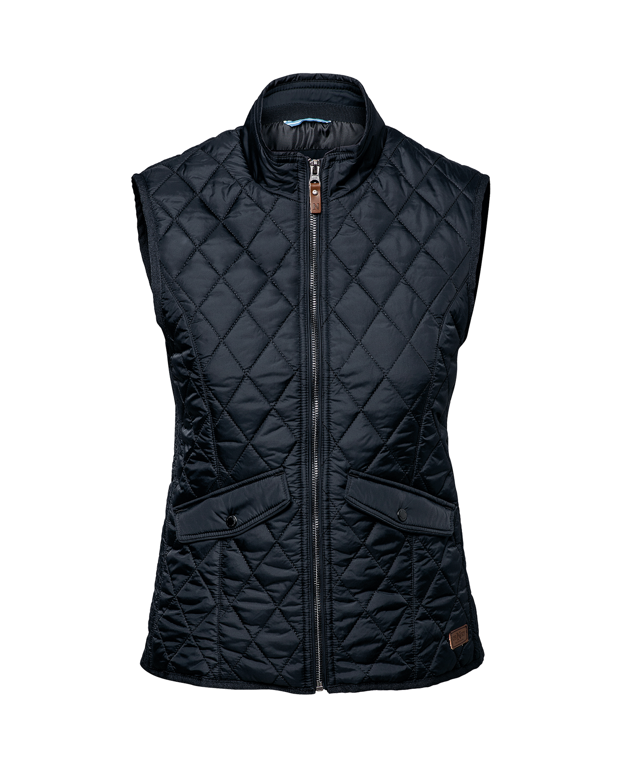 camden_women_midnight-blue_front_ffffff Camden Women - Diamond quilted gilet - Image 1