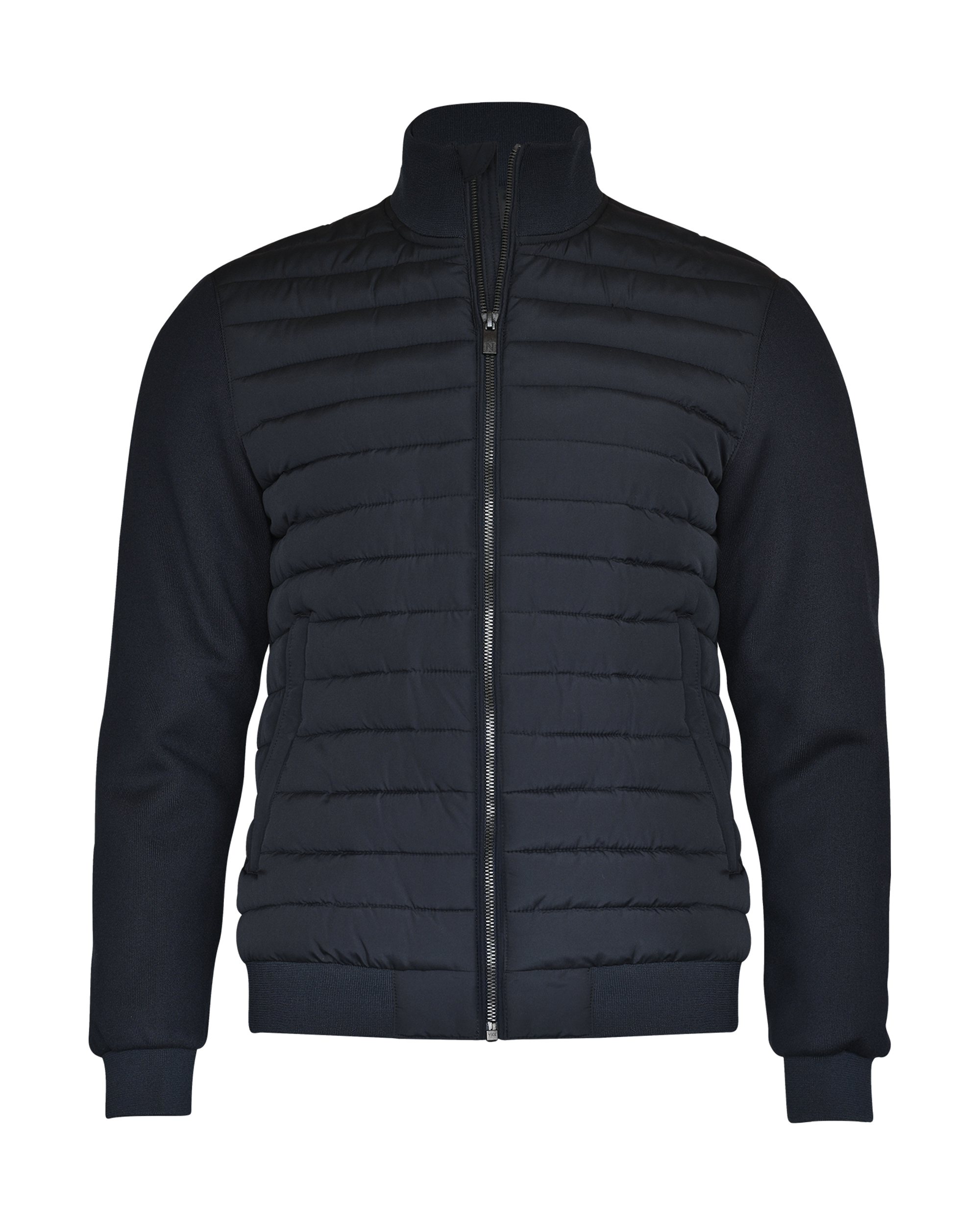 crescent_men_navy_front_ffffff Crescent Men - Versatile hybrid jacket - Image 1