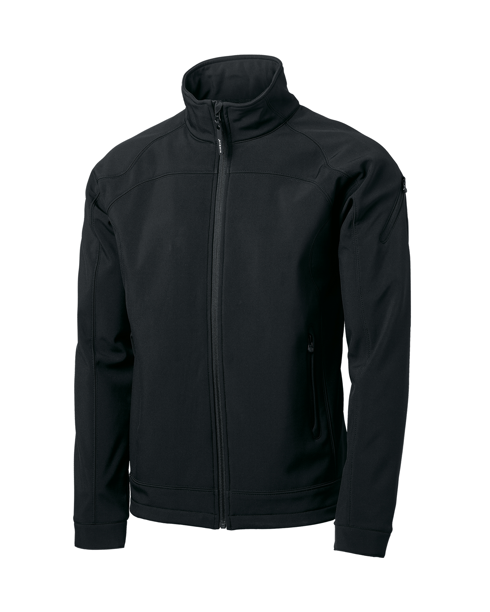 duxbury_men_black_front_ffffff Duxbury Men - Fashionable performance softshell jacket - Image 1