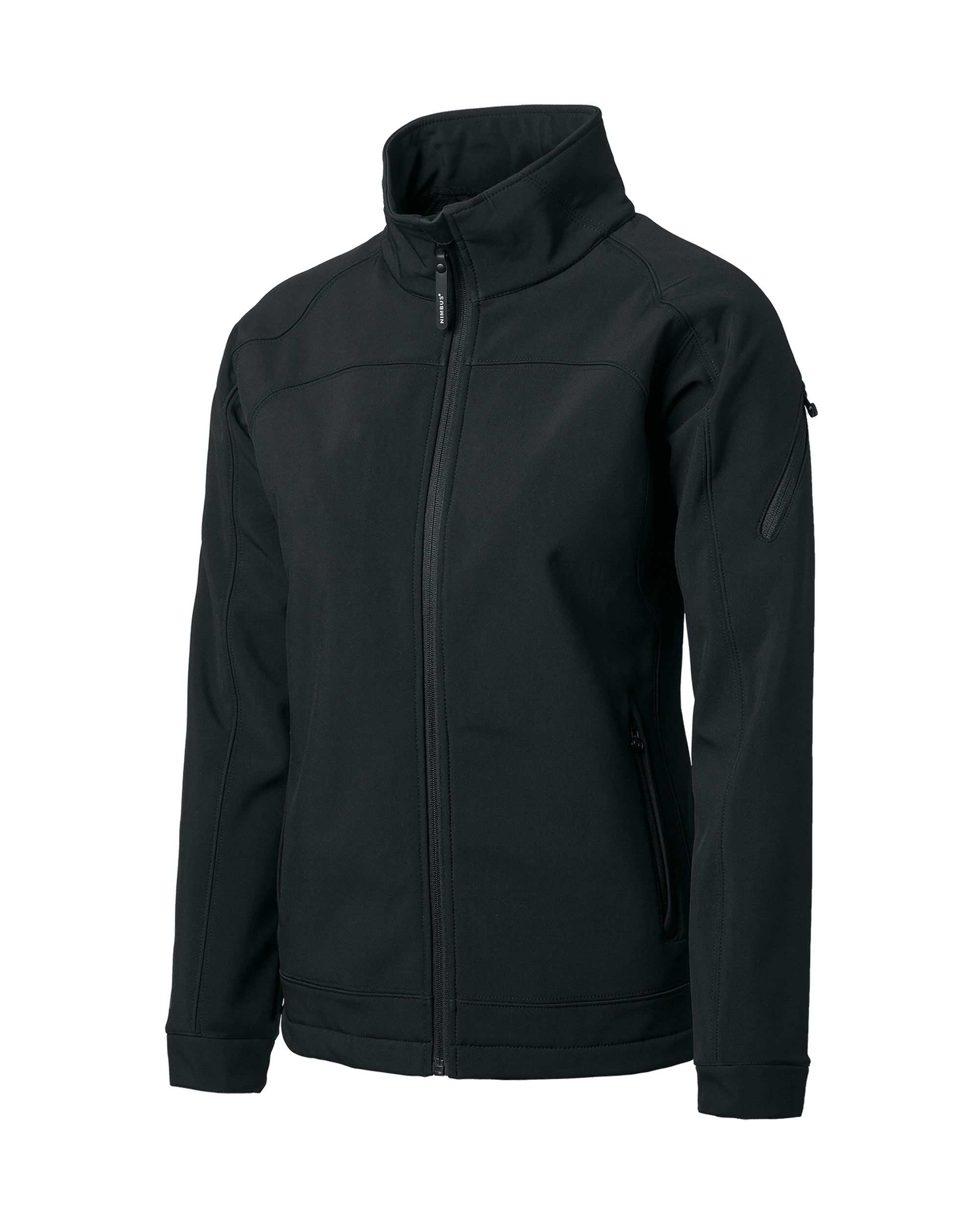 duxbury_woman_black_front_ffffff Duxbury Women - Fashionable performance softshell jacket - Image 1