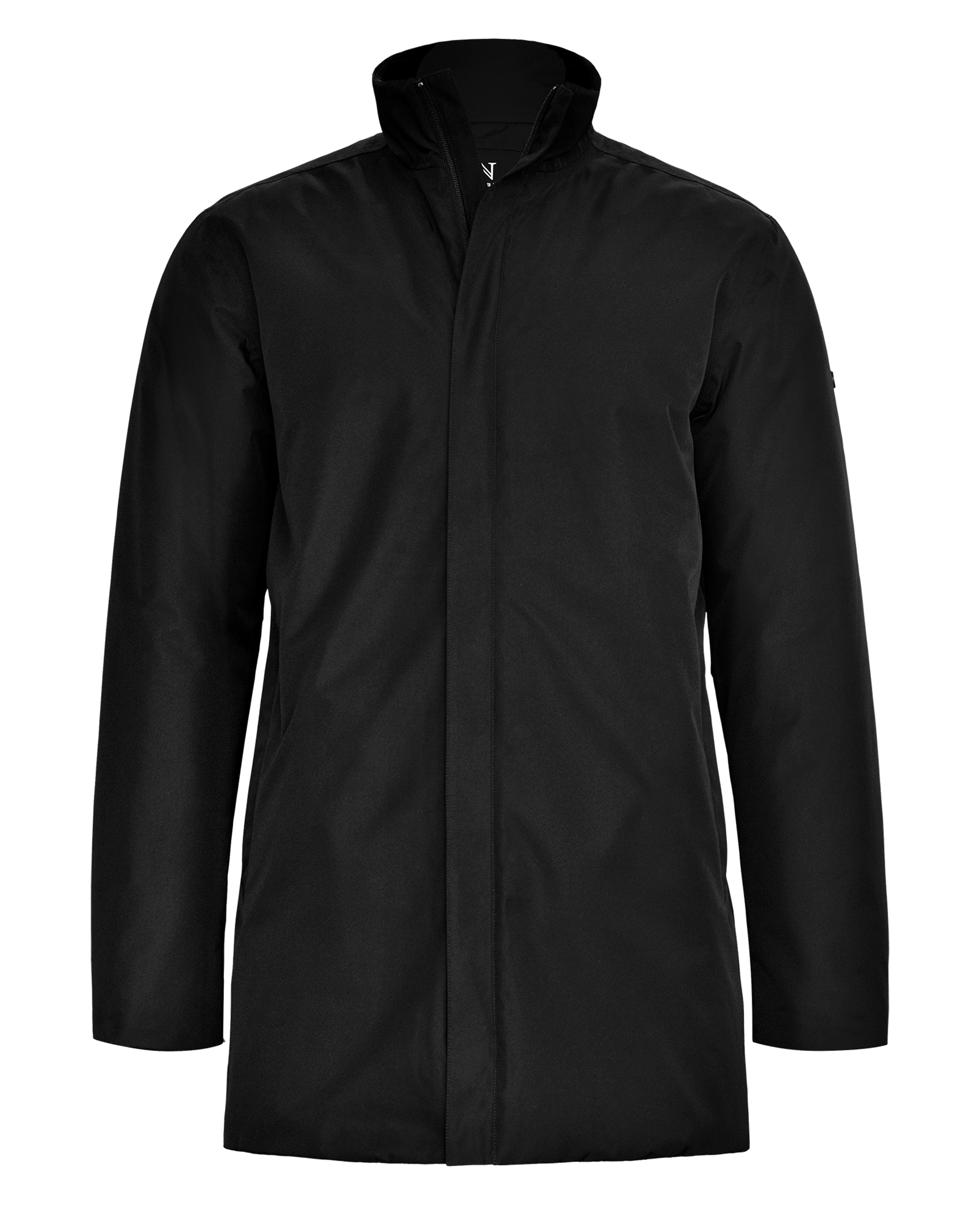 folcroft_men_black_front_ffffff Folcroft Men - Premium ¾-length jacket - Image 1