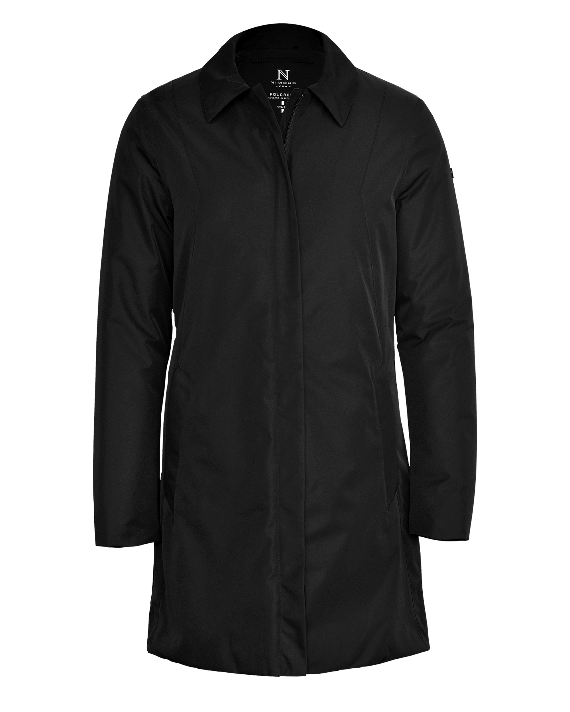 folcroft_woman_black_front_ffffff Folcroft Women - Premium ¾-length jacket - Image 1