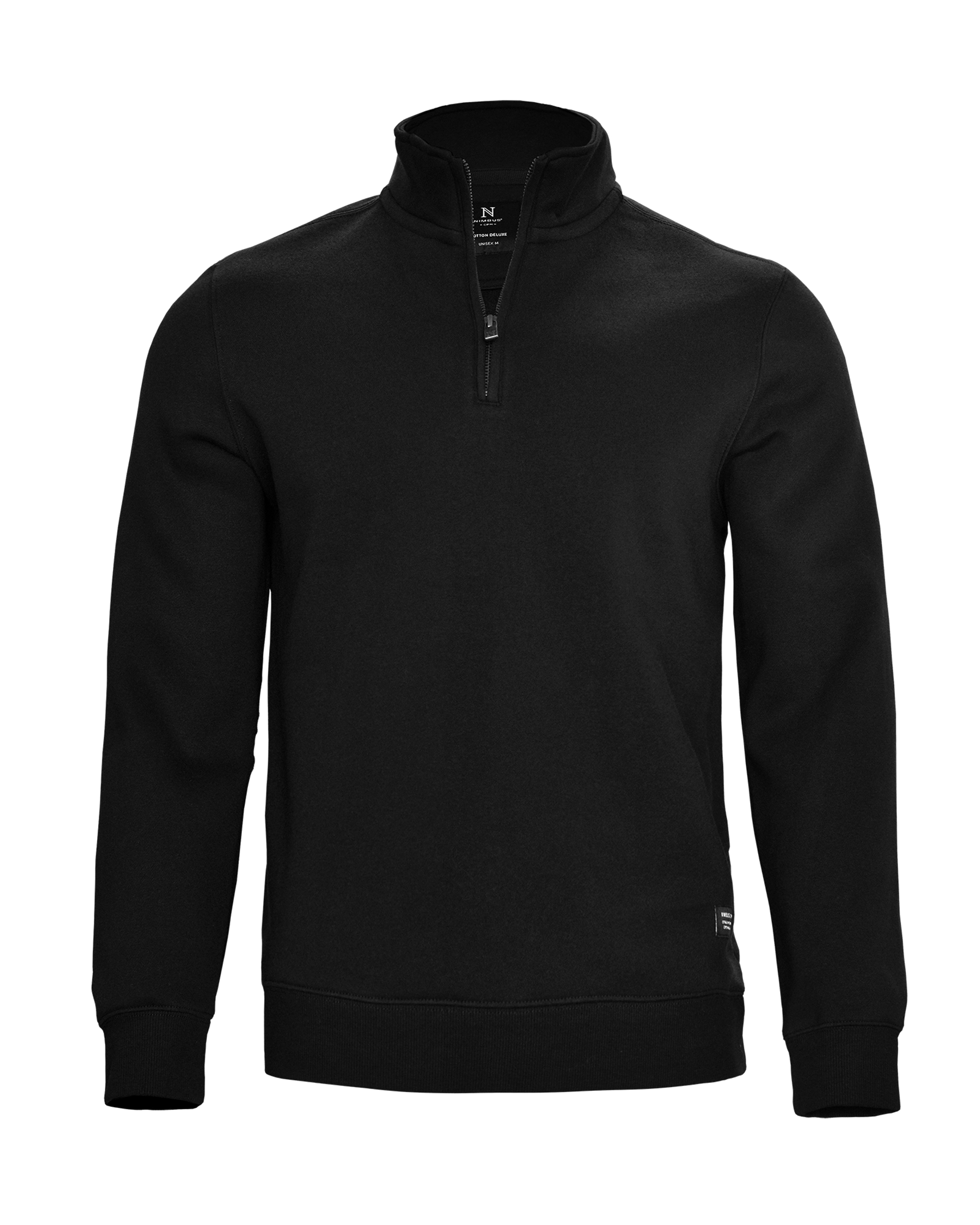 glendale_unisex_black_front_ffffff Glendale Unisex - Fashionable ¼-Zip - Image 1