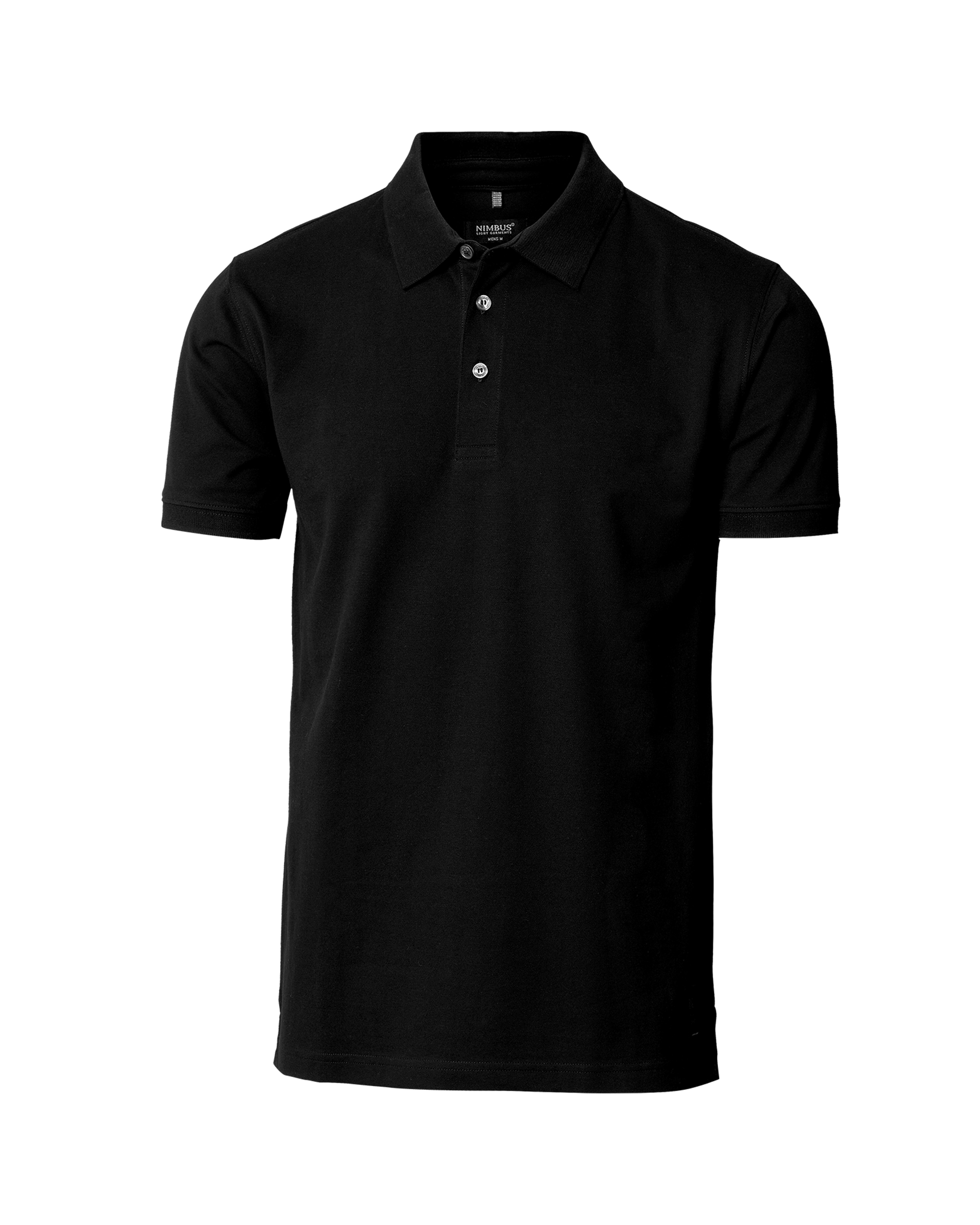 harvard-classic_men_black_front_ffffff Harvard Classic Men - Stretch deluxe polo - Image 1