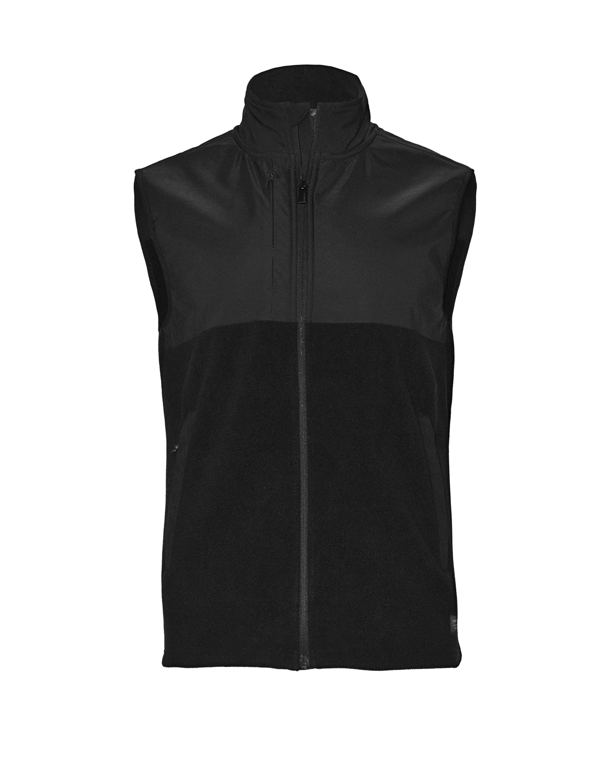 highland_unisex_black_front_ffffff Highland Unisex - Fashionable yoke fleece vest - Image 1