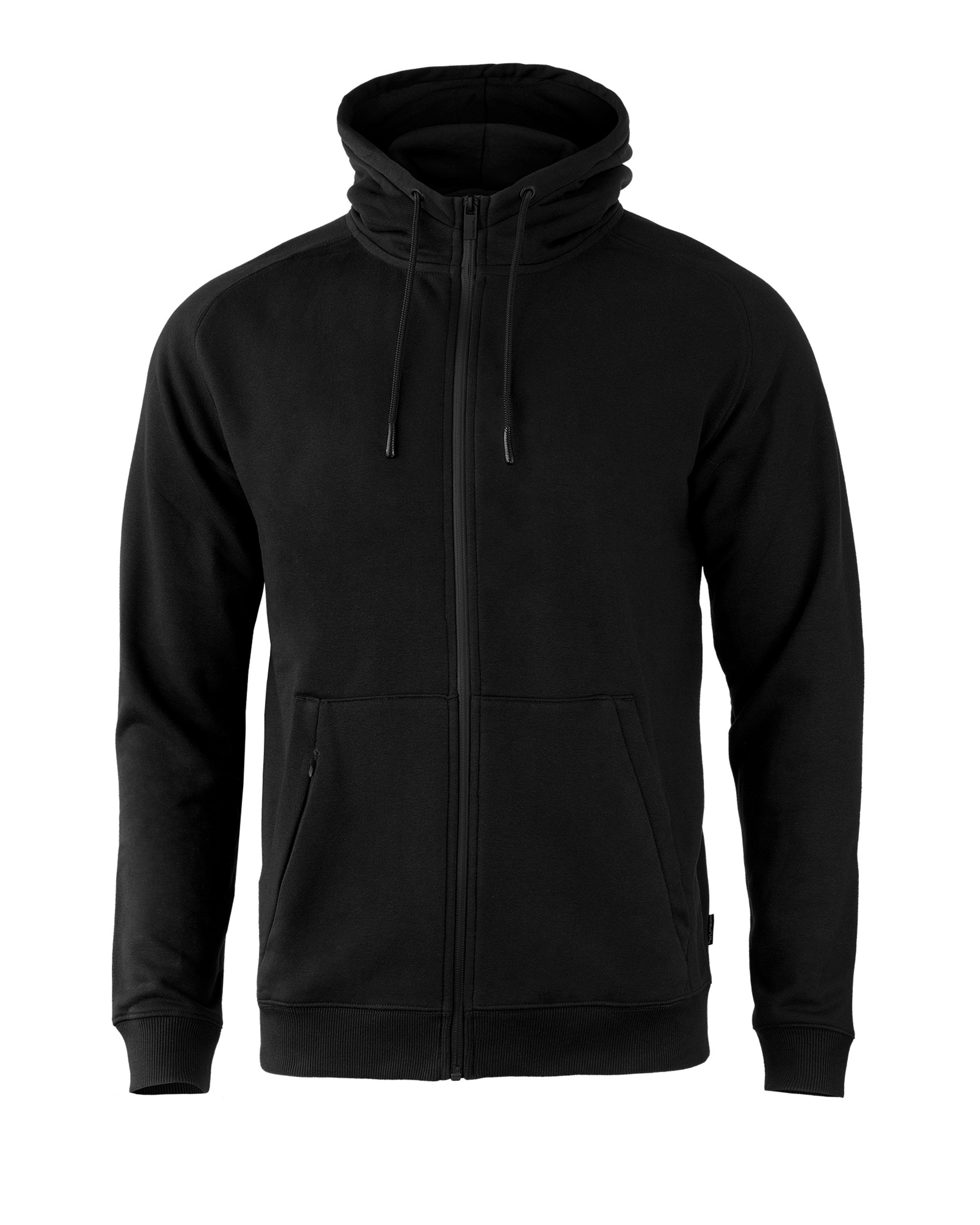 lenox_men_black_front_ffffff Lenox Men - Athletic full zip hoodie - Image 1