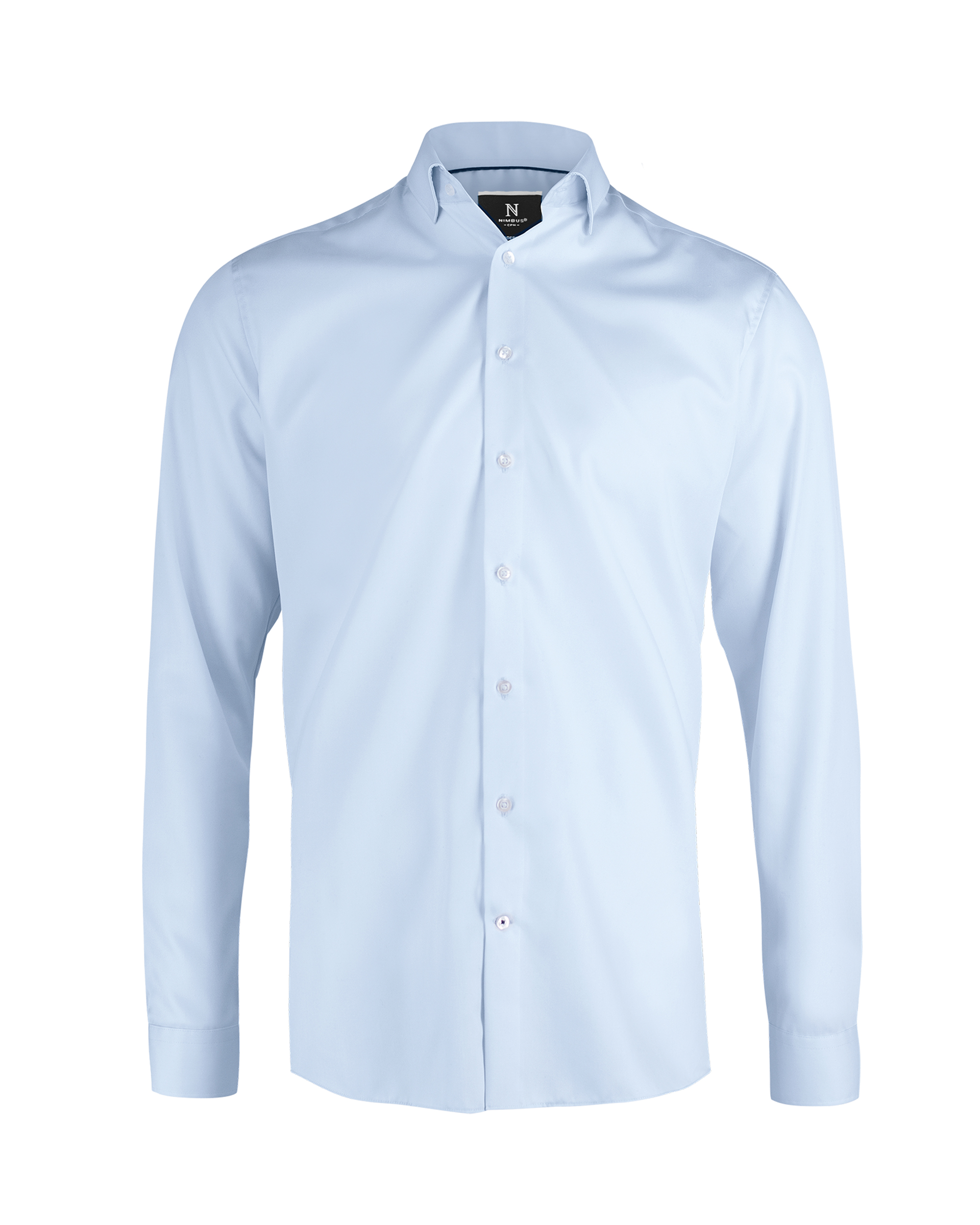 portland_slim-fit_men_light-blue_front_ffffff Portland Slim Fit Men - Super non-iron business shirt - Image 1