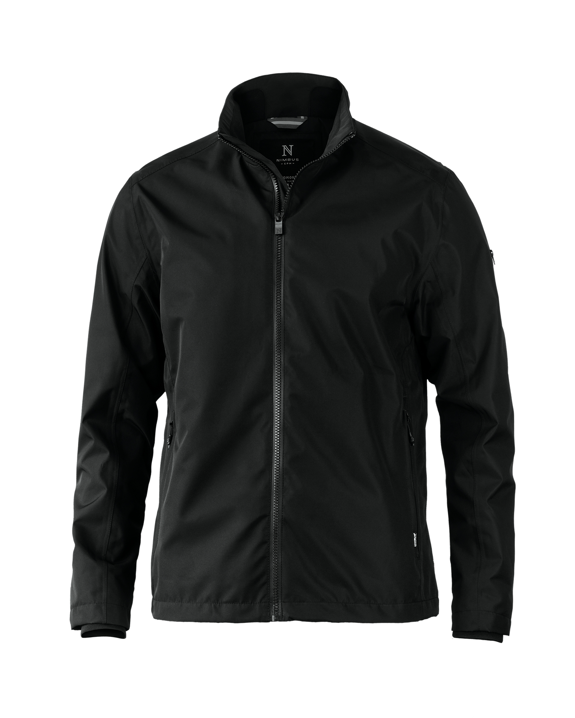 redmond_men_black_front_ffffff Redmond Men - Elegant technical jacket - Image 1