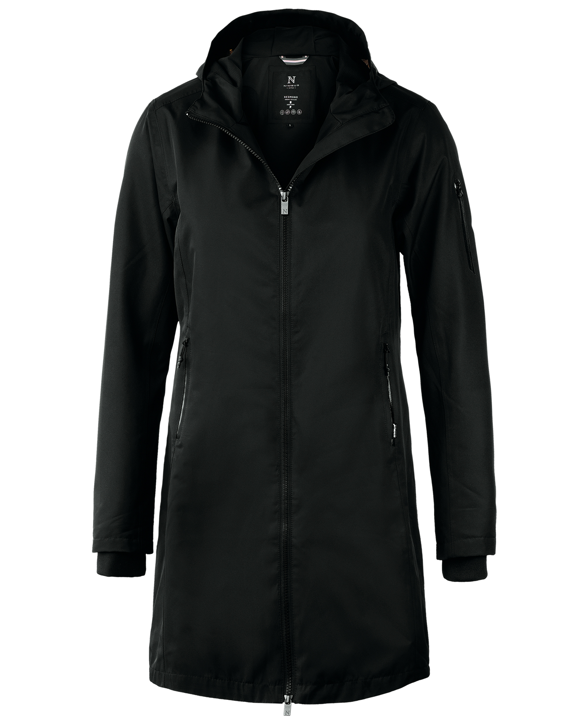 redmond_woman_black_front_ffffff Redmond Women - Elegant technical jacket - Image 1