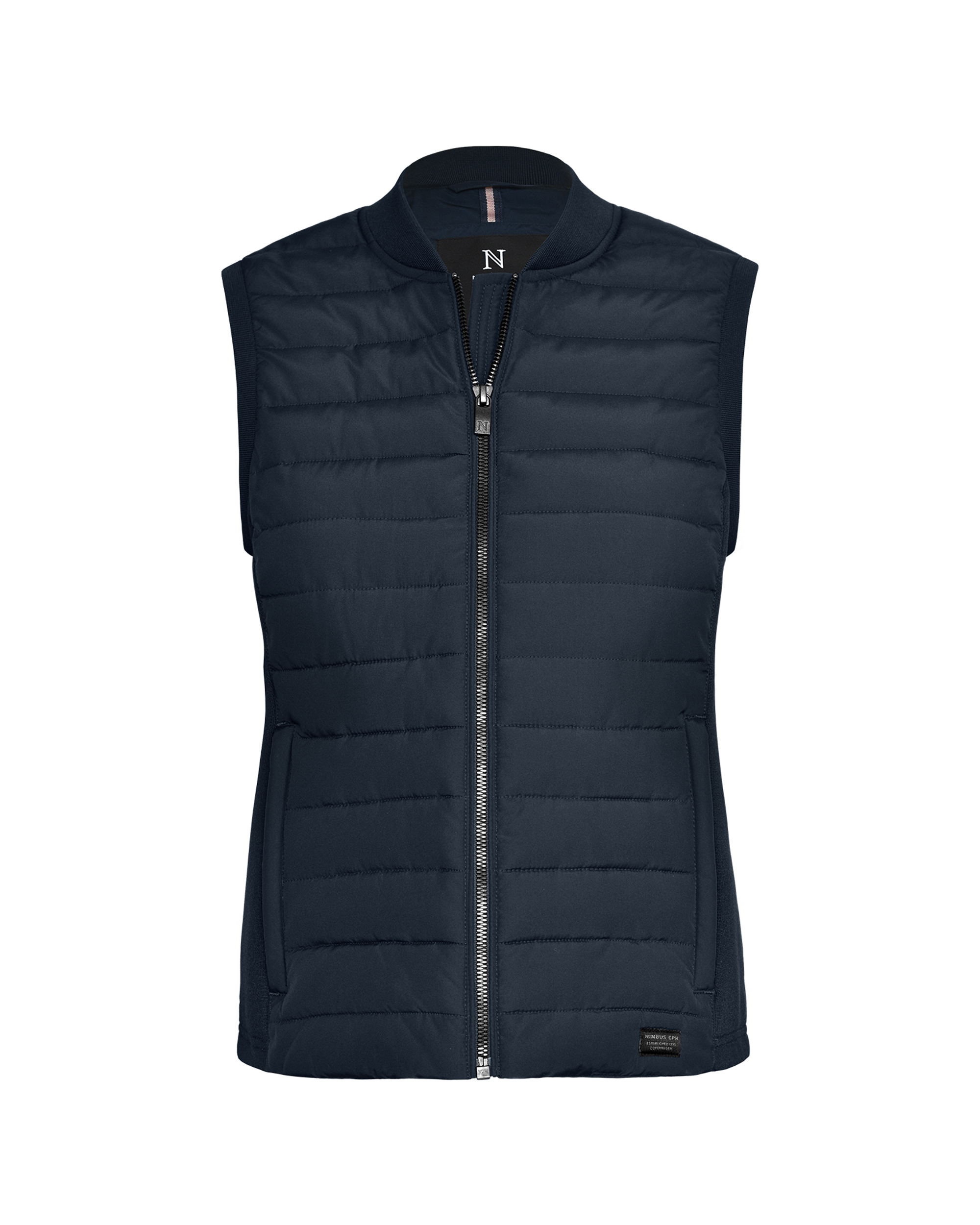 vesper_women_navy_front_ffffff Vesper Women - Premium hybrid bodywarmer - Image 1