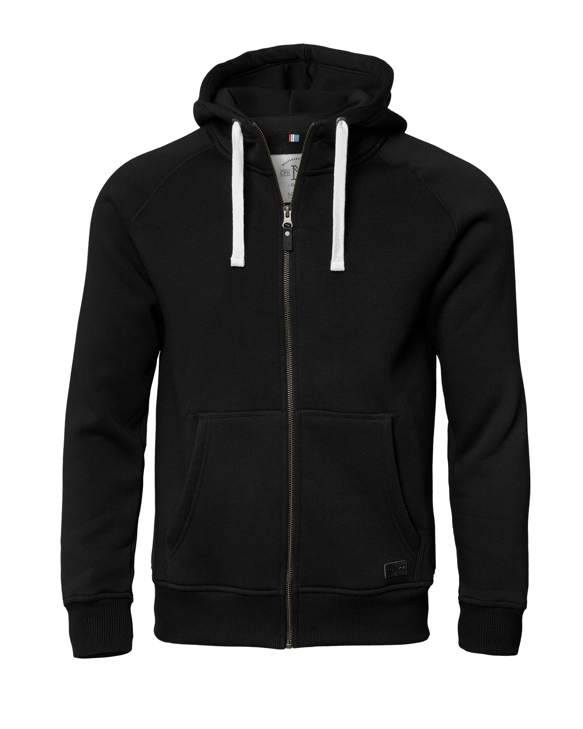 williamsburg_men_black_front_ffffff Williamsburg Men - Stylish hooded sweat - Image 1