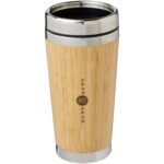 Bambus 450 ml tumbler with bamboo outer - Image 2