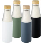 Hulan 540 ml copper vacuum insulated stainless steel bottle with bamboo lid - Image 9