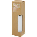 Hulan 540 ml copper vacuum insulated stainless steel bottle with bamboo lid - Image 5