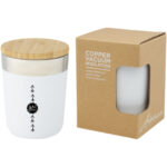 Lagan 330 ml copper vacuum insulated stainless steel tumbler with bamboo lid - Image 3