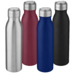 Harper 700 ml stainless steel water bottle with metal loop - Image 6