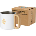 Bjorn 360 ml RCS certified recycled stainless steel mug with copper vacuum insulation - Image 2