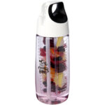 HydroFruit 700 ml recycled plastic sport bottle with flip lid and infuser - Image 2