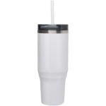 Melbourne 1200 ml RCS certified insulated tumbler with straw - Image 3